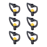 6pcs Irrigation Sprinkler Nozzle G3/4 Male Thread Plastic Black for Agricultural Base Greenhouse