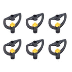 6pcs Irrigation Sprinkler Nozzle G3/4 Male Thread Plastic Black for Agricultural Base Greenhouse
