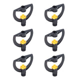 6pcs Irrigation Sprinkler Nozzle G3/4 Male Thread Plastic Black for Agricultural Base Greenhouse