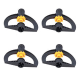6pcs Irrigation Sprinkler Nozzle G3/4 Male Thread Plastic Black for Agricultural Base Greenhouse