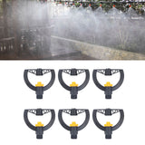 6pcs Irrigation Sprinkler Nozzle G3/4 Male Thread Plastic Black for Agricultural Base Greenhouse - Extra Image