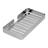 Soap Dish Shelf 304 Stainless Steel Bathroom Hollow Self Draining Wall Mounted Soap Box - Top-Down View