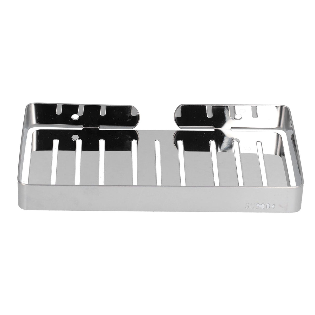 Soap Dish Shelf 304 Stainless Steel Bathroom Hollow Self Draining Wall Mounted Soap Box
