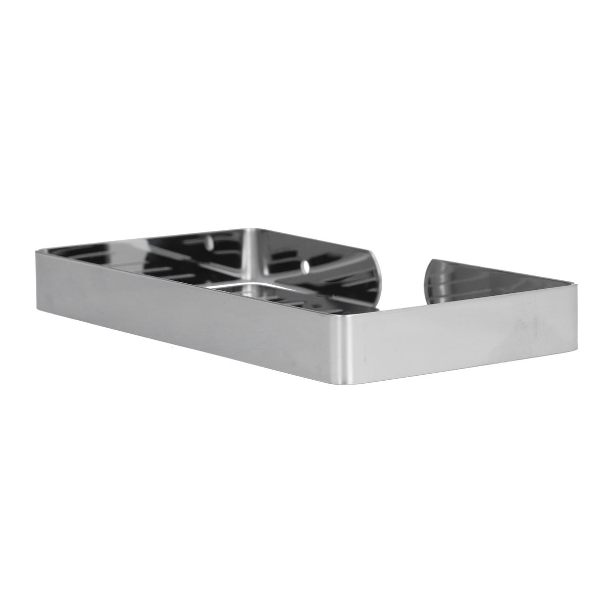 Soap Dish Shelf 304 Stainless Steel Bathroom Hollow Self Draining Wall Mounted Soap Box