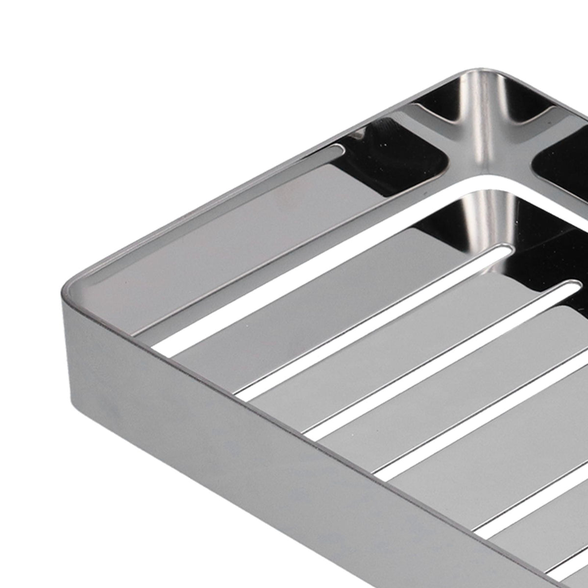 Soap Dish Shelf 304 Stainless Steel Bathroom Hollow Self Draining Wall Mounted Soap Box