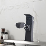 G1/2 Pull Out Faucet Cold Hot Mixer Water Tap with Pull‑Down Sprayer for Bathroom Hotel