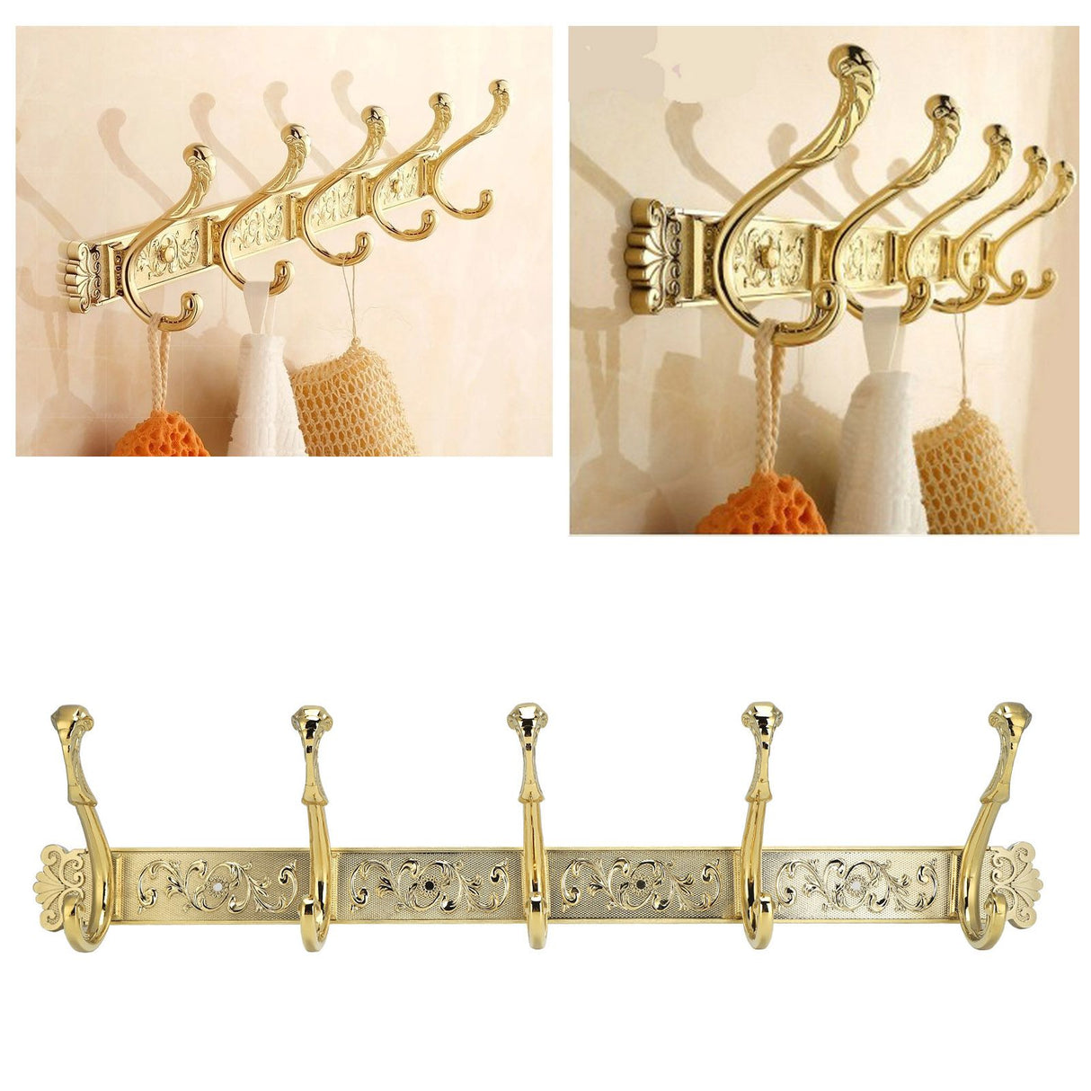 Hanger Antique European Style Zinc Alloy Bathroom Coat Hook for Hanging Coats Jackets Hats Towels Coat Hooks