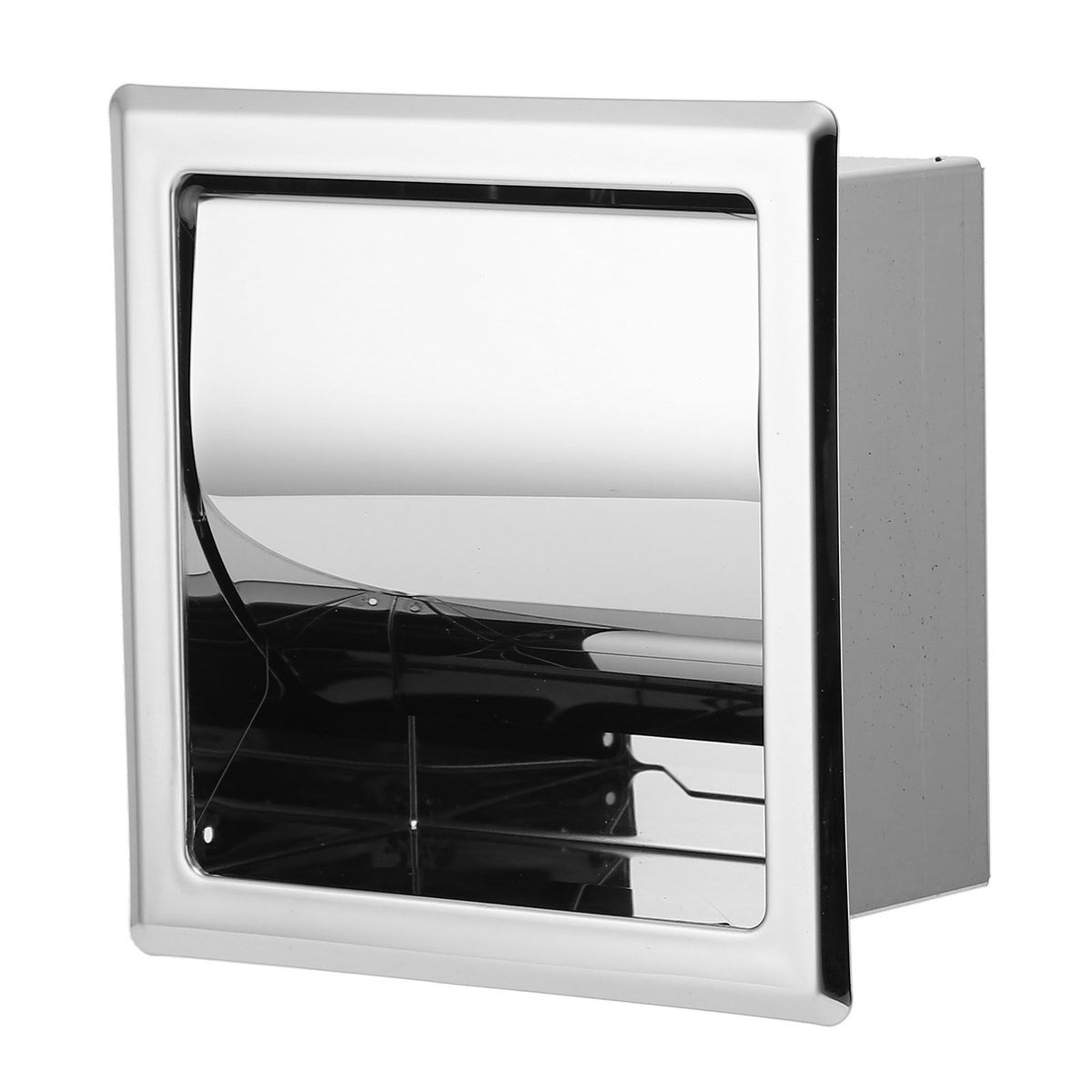 Mirror Surface Toilet Paper Holder Stainless Steel Paper Towel Rack Toilet Tissue Rack for Home Hotel Bathroom