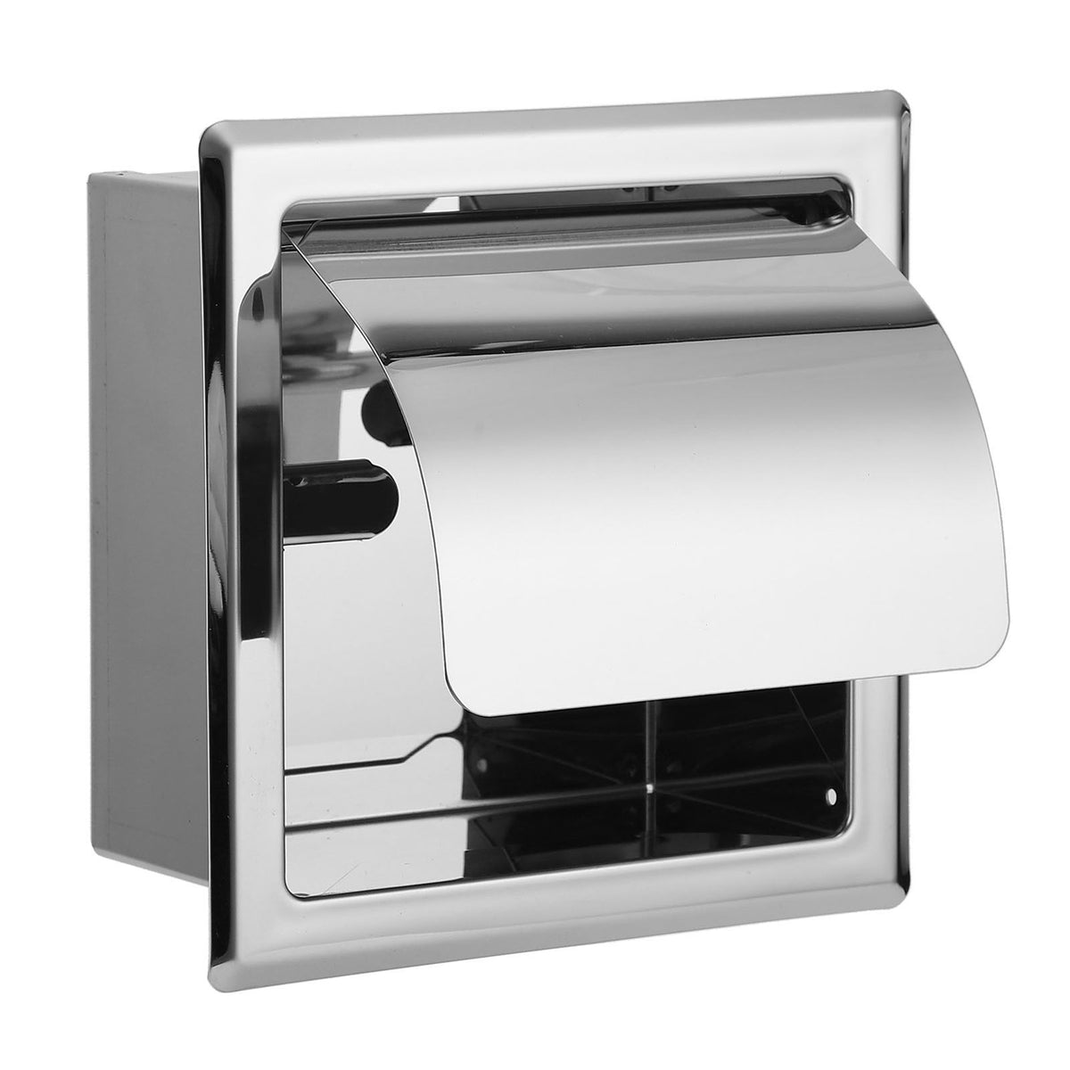 Mirror Surface Toilet Paper Holder Stainless Steel Paper Towel Rack Toilet Tissue Rack for Home Hotel Bathroom
