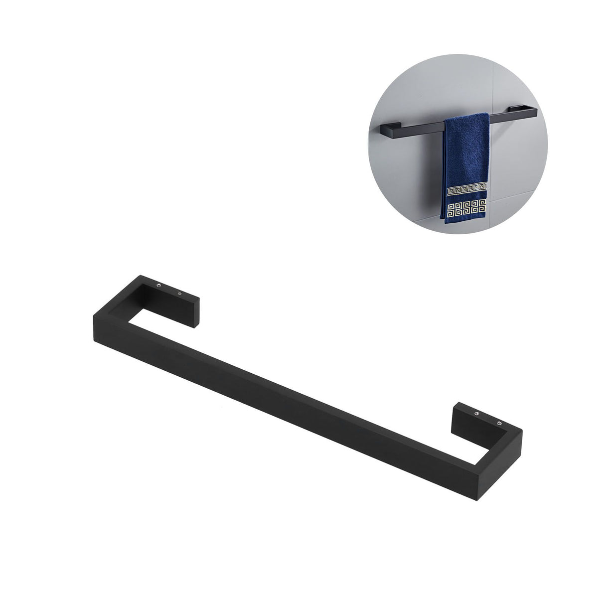 40cm Towel Rack 304 Stainless Steel Wall Mount Towel Holder Bathroom Accessories for Bathrobe