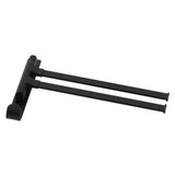 Towel Bar Wall Mounted Rotating Collapsible Space Aluminum Towel Rack for Bathroom