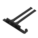 Towel Bar Wall Mounted Rotating Collapsible Space Aluminum Towel Rack for Bathroom - Extra Image