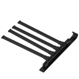 Rotating Towel Rack 4 Poles Space Aluminum Folding Rotatable Matte Black Finish Bath Towel Hanger for Bathrooms Kitchens Hotels