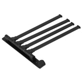 Rotating Towel Rack 4 Poles Space Aluminum Folding Rotatable Matte Black Finish Bath Towel Hanger for Bathrooms Kitchens Hotels - Extra Image