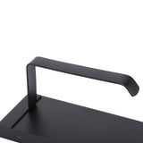 Toilet Paper Holder 304 Stainless Steel Anti Rust Wearable Bathroom Phone Holder for Kitchen WashroomBlack - Extra Image