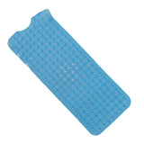 Bath Mat Mat PVC Anti Slip Mat for Bathroom Kitchen Hotel Toilet Shower Room 100x40cmBlue - Front View