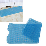 Bath Mat Mat PVC Anti Slip Mat for Bathroom Kitchen Hotel Toilet Shower Room 100x40cmBlue