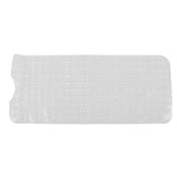 Bath Mat Mat PVC Anti Slip Mat for Bathroom Kitchen Hotel Toilet Shower Room 100x40cmTransparent - Rear View
