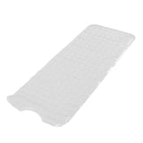 Bath Mat Mat PVC Anti Slip Mat for Bathroom Kitchen Hotel Toilet Shower Room 100x40cmTransparent - Close-Up Angle