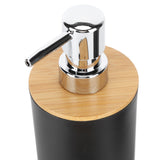 4Pcs Bathroom Accessory Set Bamboo Waterproof Durable Gift Toothbrush Cup for Home HotelBlack