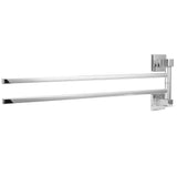 Stainless Steel Towel Rack Bar 180° Rotatable Towel Bathrobe Hanger Holder for Bathroom2 Rods