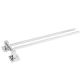 Stainless Steel Towel Rack Bar 180° Rotatable Towel Bathrobe Hanger Holder for Bathroom2 Rods