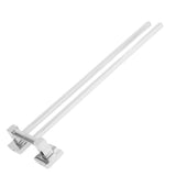 Stainless Steel Towel Rack Bar 180° Rotatable Towel Bathrobe Hanger Holder for Bathroom2 Rods