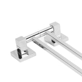 Stainless Steel Towel Rack Bar 180° Rotatable Towel Bathrobe Hanger Holder for Bathroom2 Rods