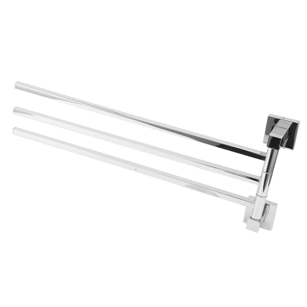 Stainless Steel Towel Rack Bar 180° Rotatable Towel Bathrobe Hanger Holder for Bathroom3 Rods