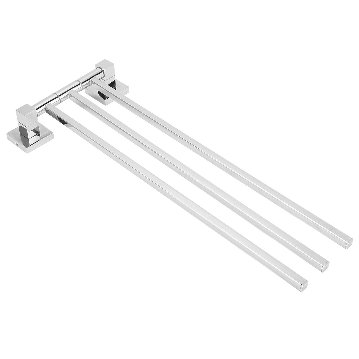 Stainless Steel Towel Rack Bar 180° Rotatable Towel Bathrobe Hanger Holder for Bathroom3 Rods