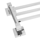 Stainless Steel Towel Rack Bar 180° Rotatable Towel Bathrobe Hanger Holder for Bathroom3 Rods - Extra Image
