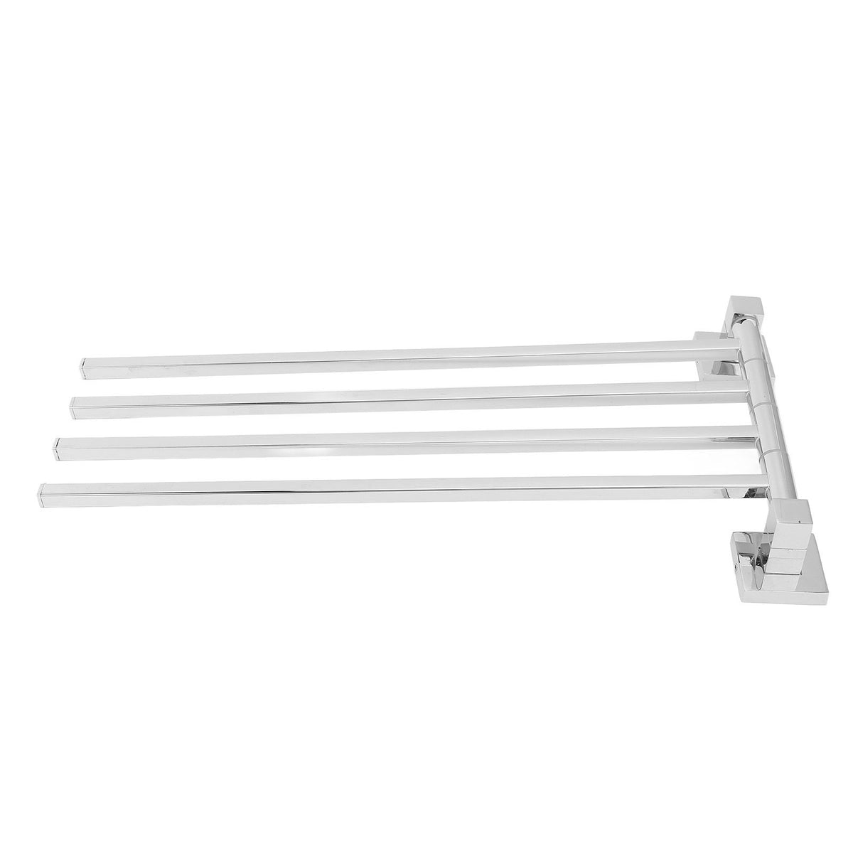 Stainless Steel Towel Rack Bar 180° Rotatable Towel Bathrobe Hanger Holder for Bathroom4 Rods