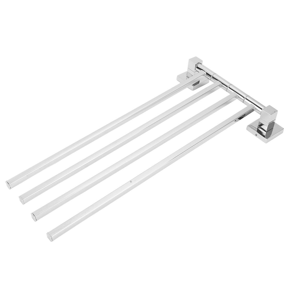 Stainless Steel Towel Rack Bar 180° Rotatable Towel Bathrobe Hanger Holder for Bathroom4 Rods