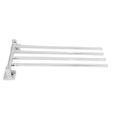 Stainless Steel Towel Rack Bar 180° Rotatable Towel Bathrobe Hanger Holder for Bathroom4 Rods