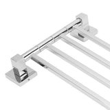 Stainless Steel Towel Rack Bar 180° Rotatable Towel Bathrobe Hanger Holder for Bathroom4 Rods - Extra Image