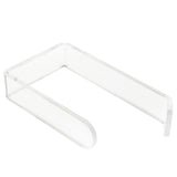 Toilet Paper Holder No Drilling Acrylic Transparent Wall Mount Toilet Paper Roll Holder for Bathroom Kitchen