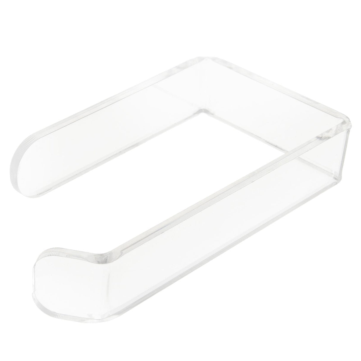 Toilet Paper Holder No Drilling Acrylic Transparent Wall Mount Toilet Paper Roll Holder for Bathroom Kitchen