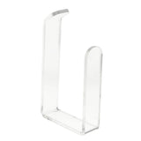 Toilet Paper Holder No Drilling Acrylic Transparent Wall Mount Toilet Paper Roll Holder for Bathroom Kitchen - Rear View