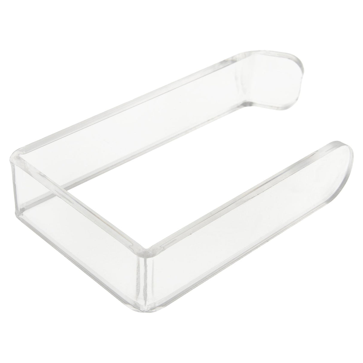 Toilet Paper Holder No Drilling Acrylic Transparent Wall Mount Toilet Paper Roll Holder for Bathroom Kitchen