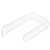 Toilet Paper Holder No Drilling Acrylic Transparent Wall Mount Toilet Paper Roll Holder for Bathroom Kitchen