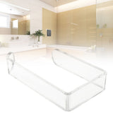 Toilet Paper Holder No Drilling Acrylic Transparent Wall Mount Toilet Paper Roll Holder for Bathroom Kitchen