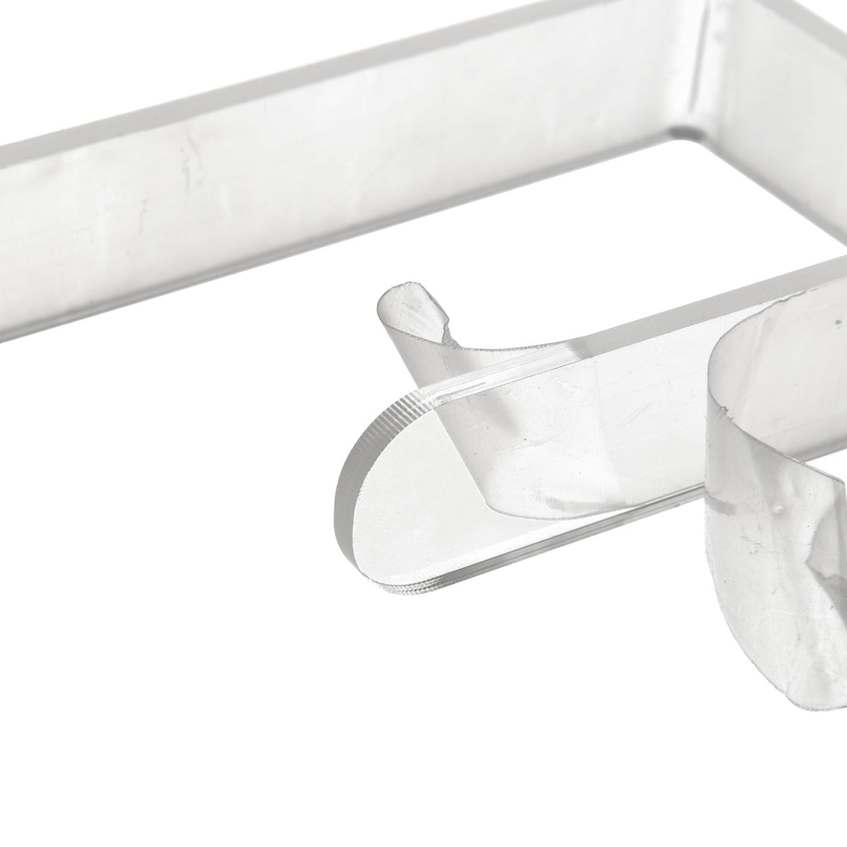 Toilet Paper Holder No Drilling Acrylic Transparent Wall Mount Toilet Paper Roll Holder for Bathroom Kitchen