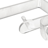 Toilet Paper Holder No Drilling Acrylic Transparent Wall Mount Toilet Paper Roll Holder for Bathroom Kitchen