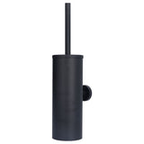 Toilet Brush with Holder Stainless Steel Long Handle Toilet Bowl Brush Soft Toilet Brush Toilet Cleaning Brush SetBlack