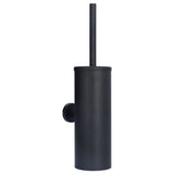 Toilet Brush with Holder Stainless Steel Long Handle Toilet Bowl Brush Soft Toilet Brush Toilet Cleaning Brush SetBlack - Top-Down View