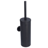 Toilet Brush with Holder Stainless Steel Long Handle Toilet Bowl Brush Soft Toilet Brush Toilet Cleaning Brush SetBlack