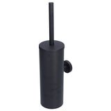 Toilet Brush with Holder Stainless Steel Long Handle Toilet Bowl Brush Soft Toilet Brush Toilet Cleaning Brush SetBlack