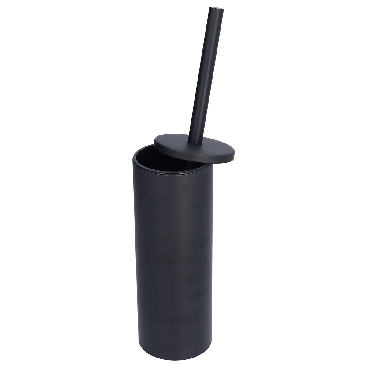 Toilet Brush with Holder Stainless Steel Long Handle Toilet Bowl Brush Soft Toilet Brush Toilet Cleaning Brush SetBlack