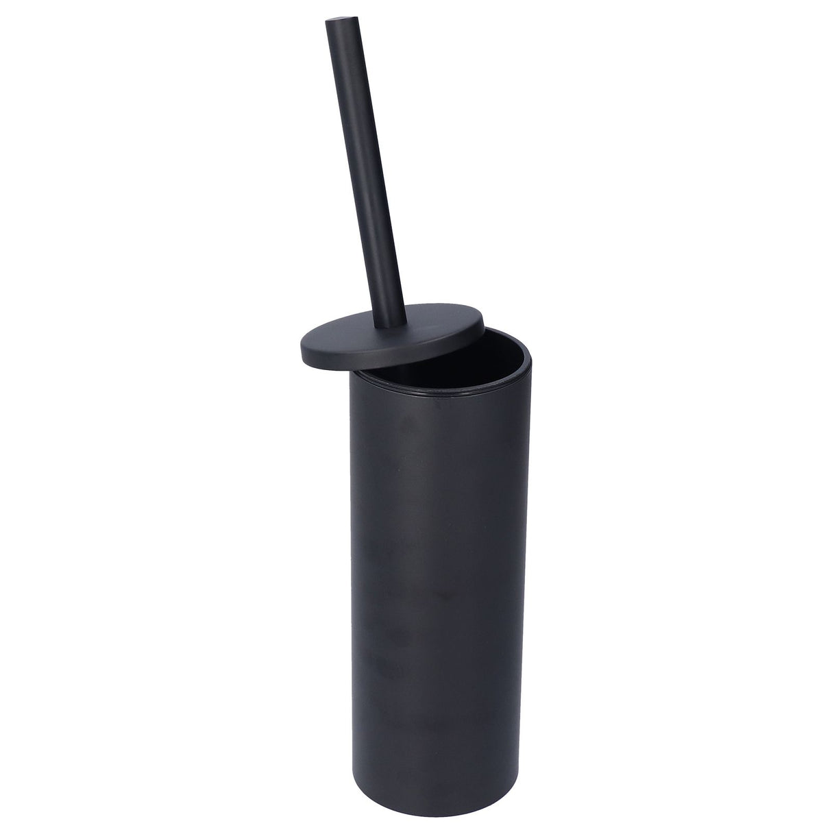 Toilet Brush with Holder Stainless Steel Long Handle Toilet Bowl Brush Soft Toilet Brush Toilet Cleaning Brush SetBlack