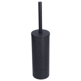 Toilet Brush with Holder Stainless Steel Long Handle Toilet Bowl Brush Soft Toilet Brush Toilet Cleaning Brush SetBlack